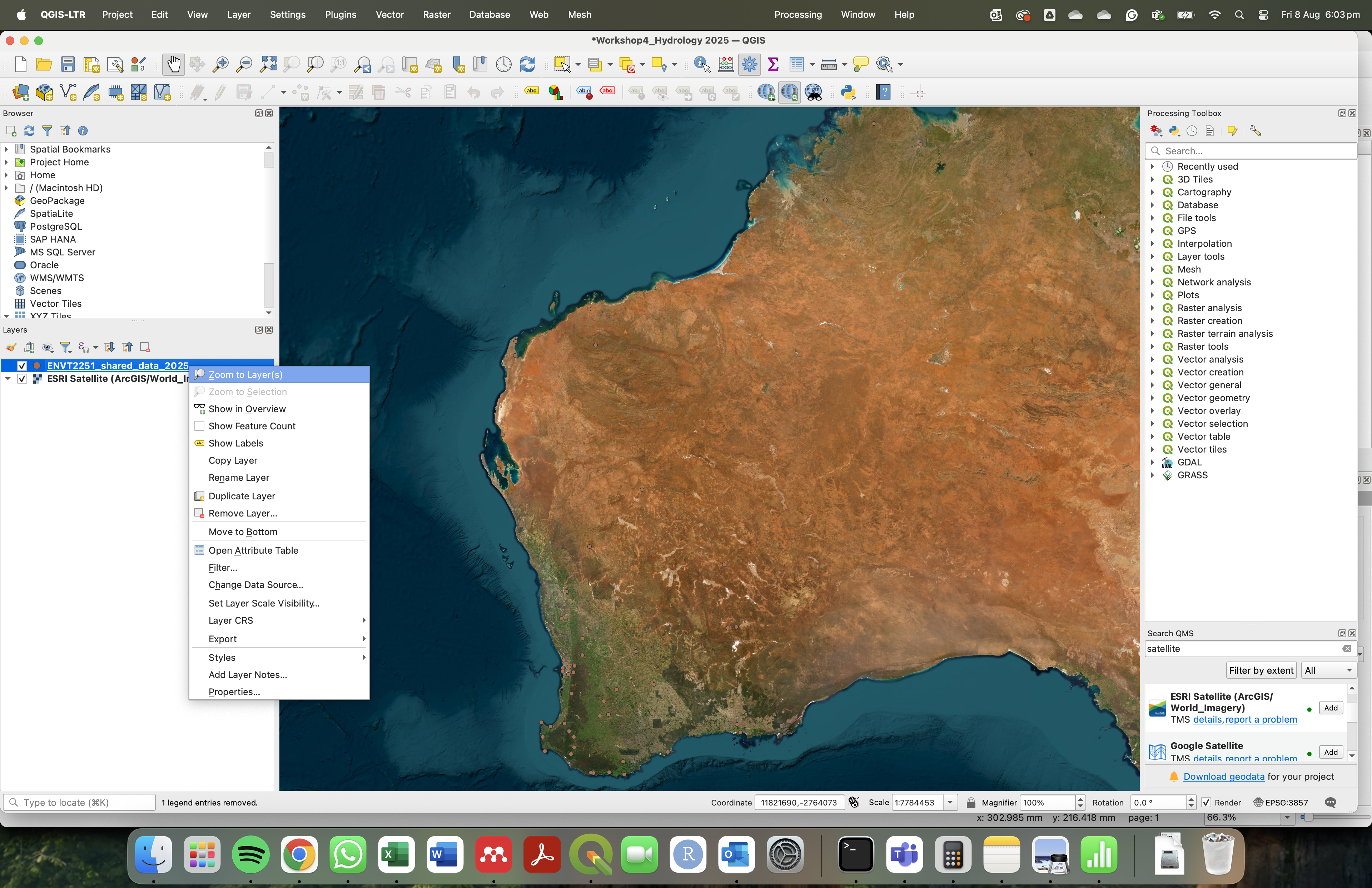 Zoom to layer on your map.