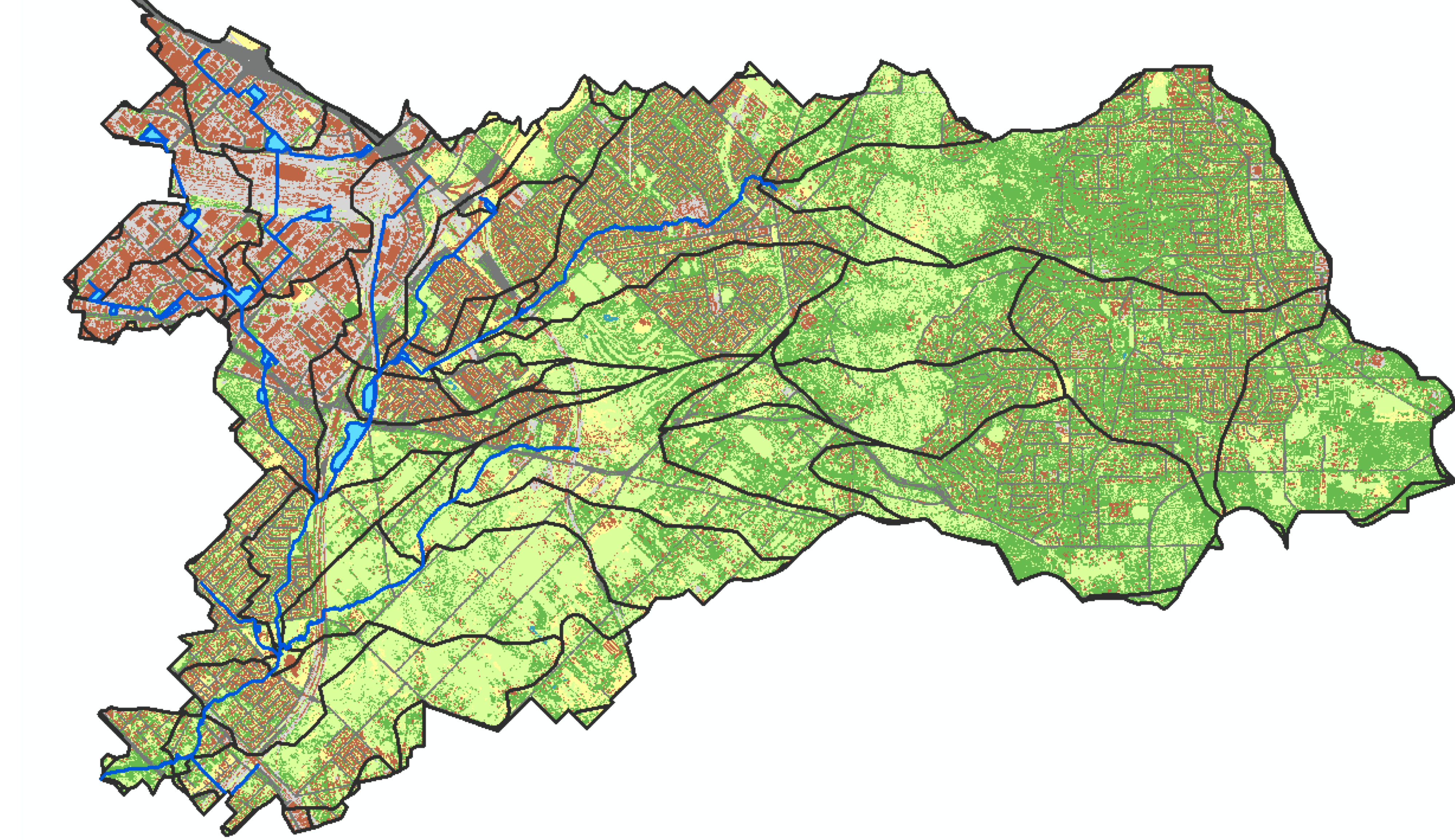 Yule Brook catchment land cover pattern.