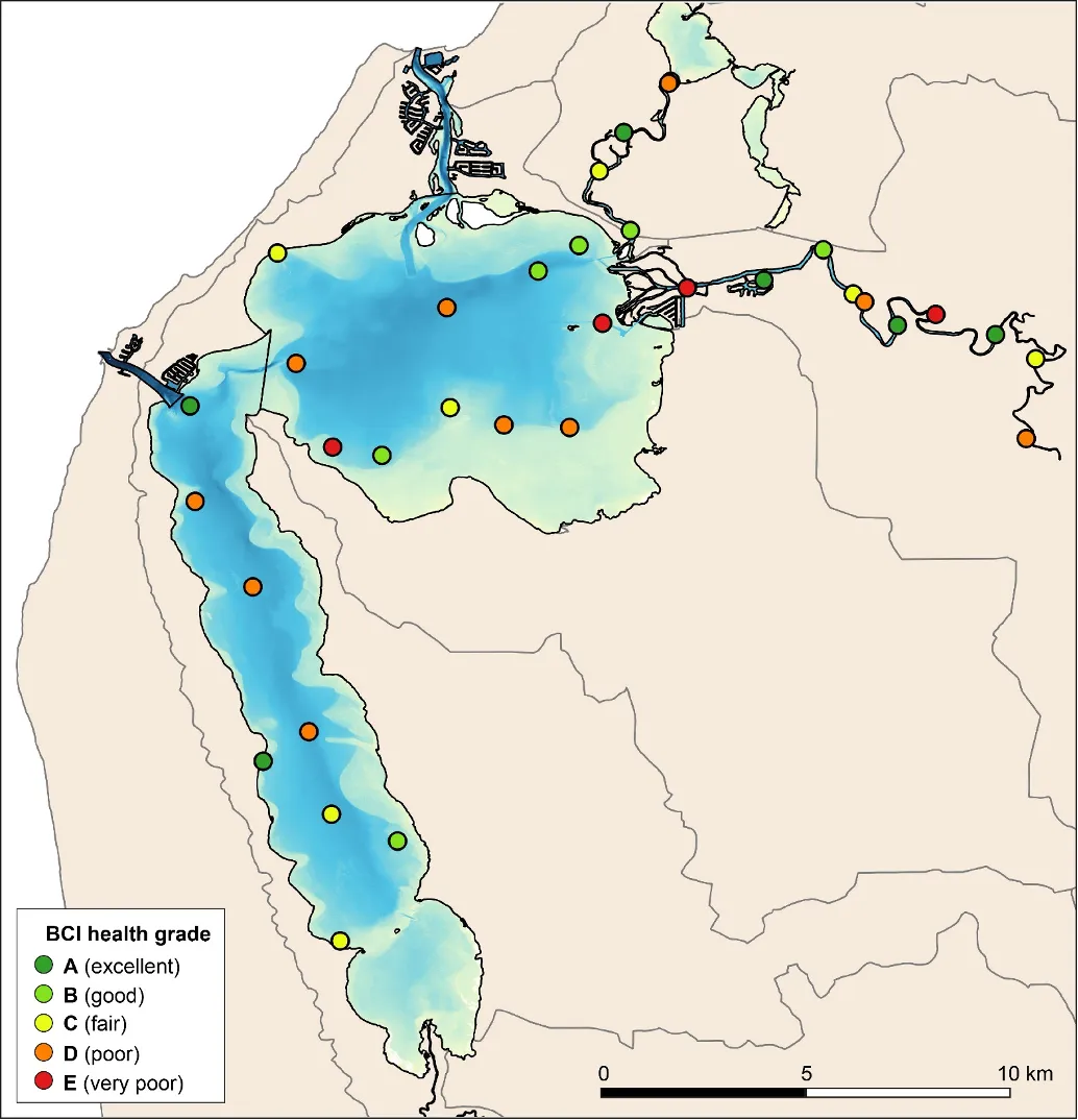 Map of suggested sites for future monitoring of benthic ecological health, based on the outcomes of the current study. Note that the location of all sites is provisional, and should be tailored for purpose prior to finalising any monitoring regime. 